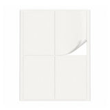 Hvide etiketpakker L - 100 ark
