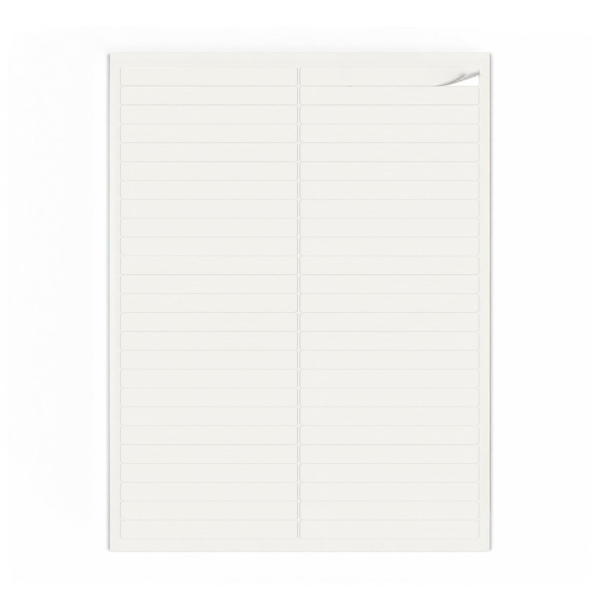 Hvide etiketpakker XS - 100 ark