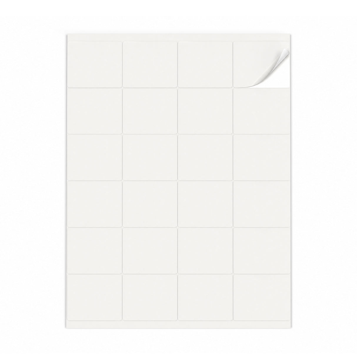 Hvide etiketpakker S - 100 ark
