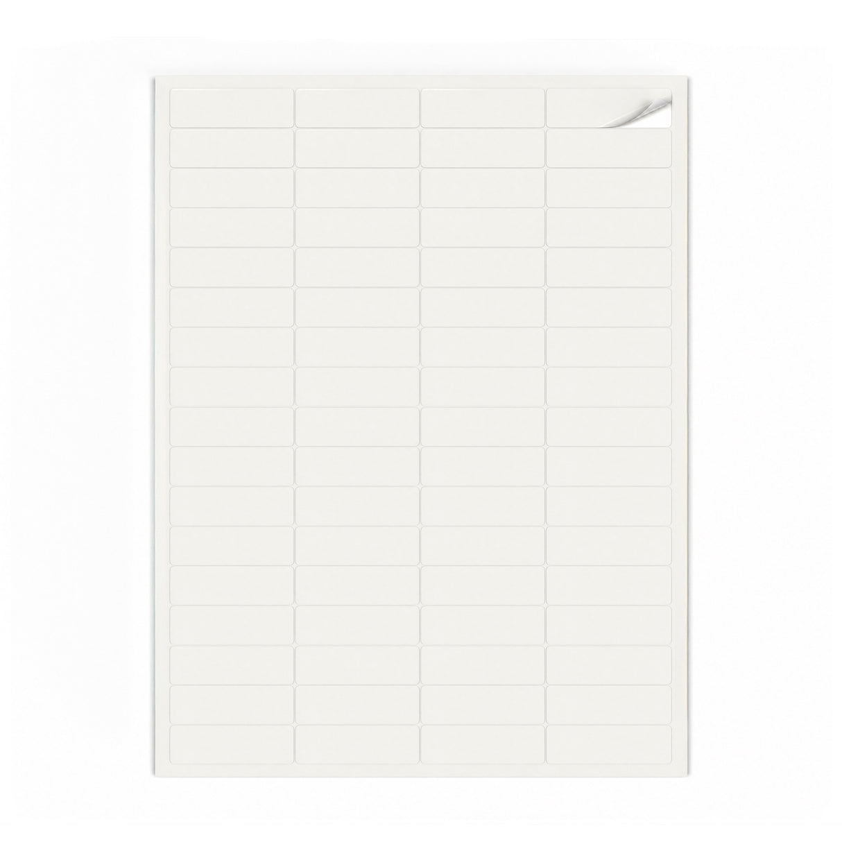 Hvide etiketpakker XS - 100 ark