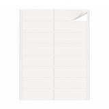 Hvide etiketpakker M - 100 ark