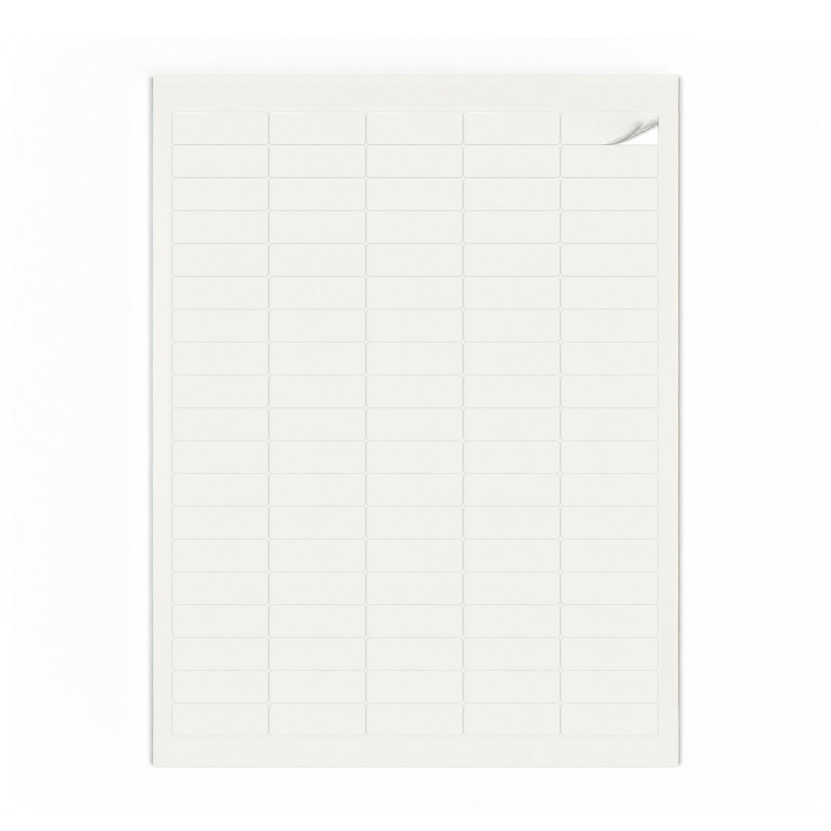 Hvide etiketpakker XS - 100 ark