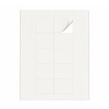 Hvide etiketpakker M - 100 ark