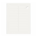 Hvide etiketpakker S - 100 ark