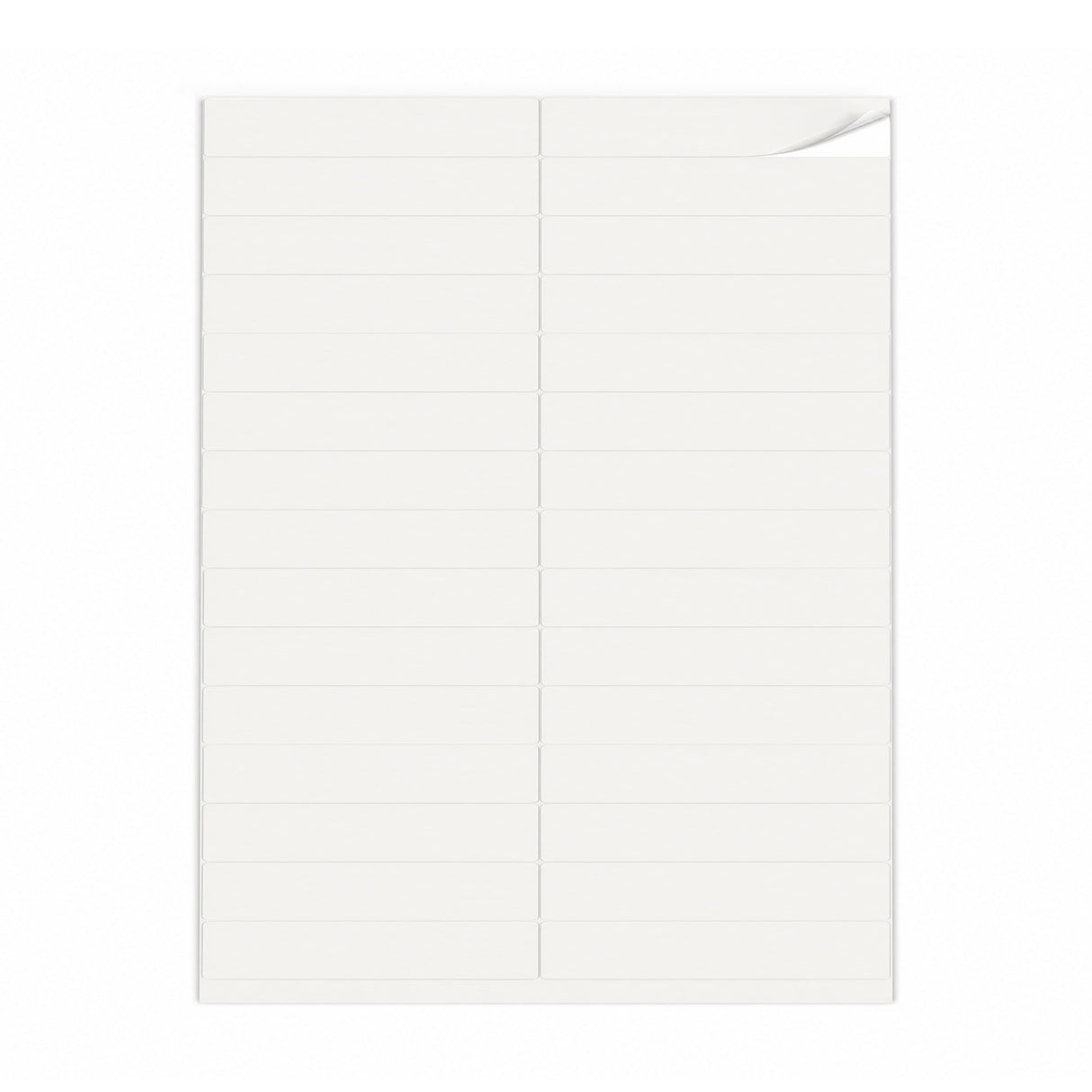 Hvide etiketpakker S - 100 ark