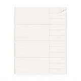Hvide etiketpakker L - 100 ark