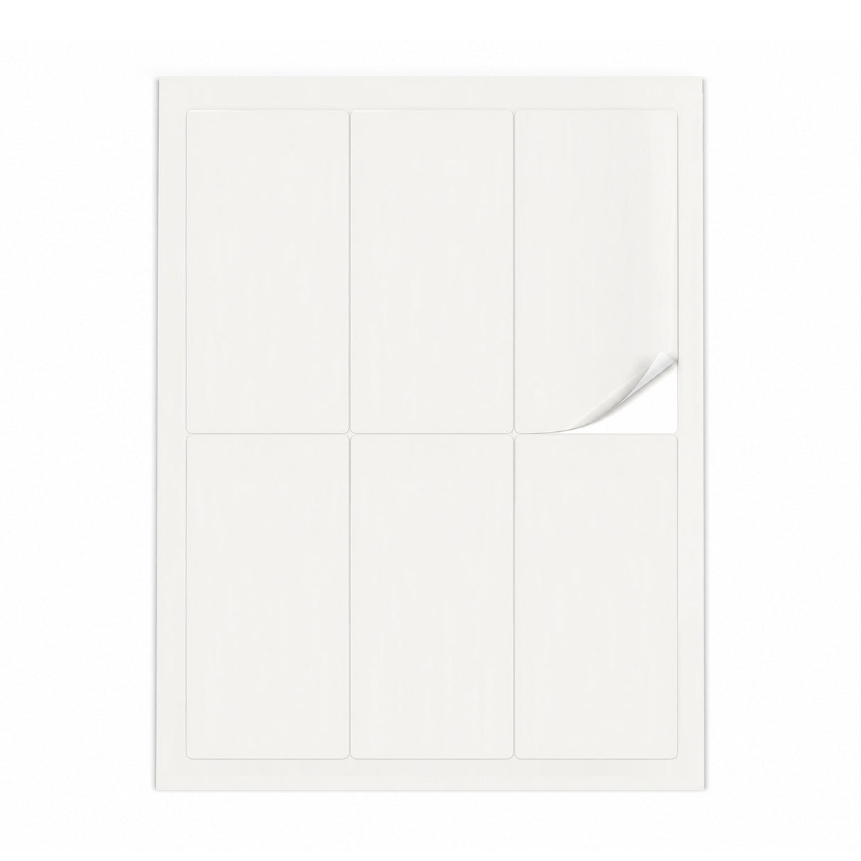Hvide etiketpakker ML - 100 ark