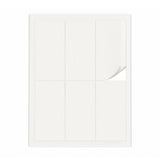 Hvide etiketpakker ML - 100 ark
