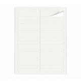 Hvide etiketpakker S - 100 ark