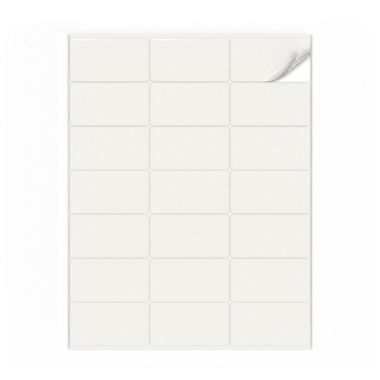 Hvide etiketpakker S - 100 ark