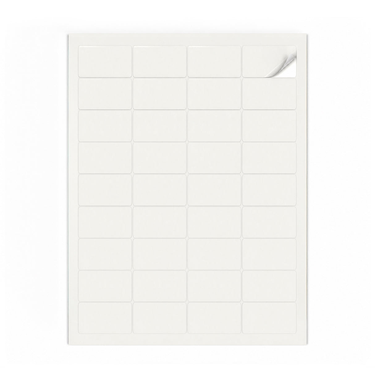Hvide etiketpakker XS - 100 ark