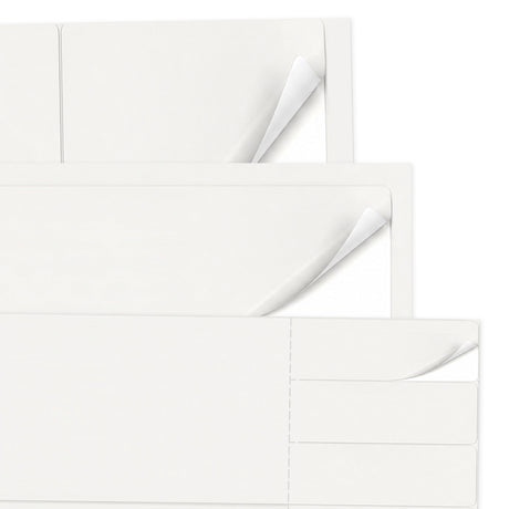 Hvide etiketpakker L - 100 ark