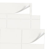 Hvide etiketpakker M - 100 ark