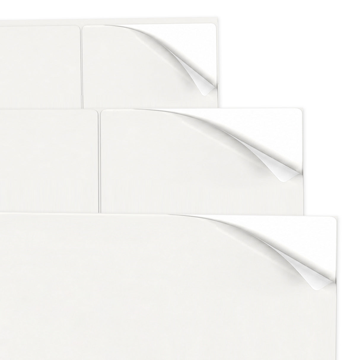 Hvide etiketpakker XL - 100 ark