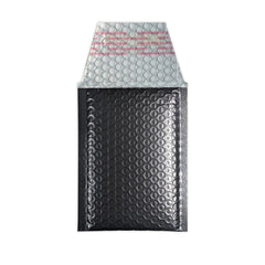 Metallic Finish Bubble Bag Mailers Black 145 x 90 mm