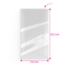 Cello Bags (Open Top) Clear 222 x 122 mm