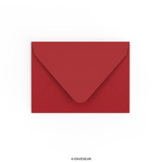 Mørkerød konvolut 82x113 mm (C7)