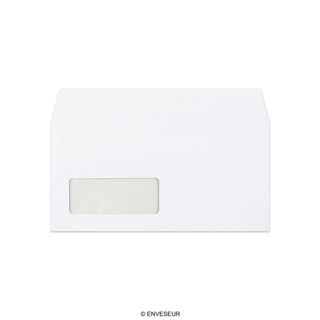 Hvid konvolut 110x220 mm (DL)