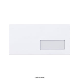 Hvid konvolut 110x220 mm (DL)