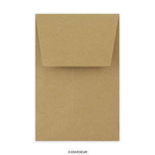 Manillafarvet kilekonvolut 220x110x25 mm (DL)