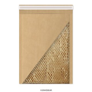Økologiske polstrede konvolutter - Honeycomb