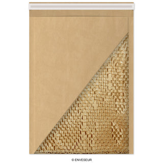 Økologiske polstrede konvolutter - Honeycomb