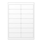 Hvide selvklæbende labels