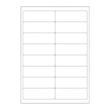 Hvide selvklæbende labels