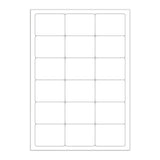 Hvide selvklæbende labels