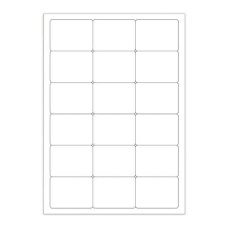 White Adhesive Labels