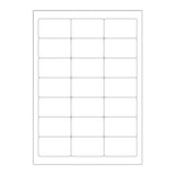 Hvide selvklæbende labels