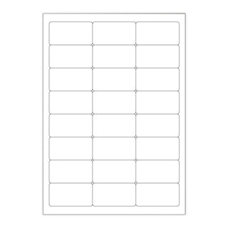 White Adhesive Labels