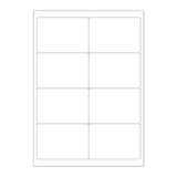 Hvide selvklæbende labels