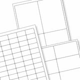 Hvide selvklæbende labels