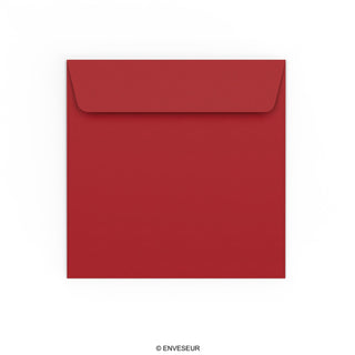 Mørkerød konvolut 155x155 mm