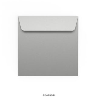 Sølvfarvet konvolut 155x155 mm
