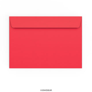 Strålende rød konvolut 162x229 mm (C5)