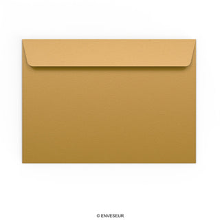 Guldfarvet konvolut 162x229 mm (C5)