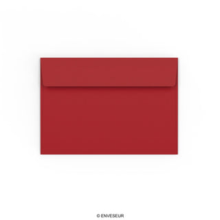 Mørkerød konvolut 114x162 mm (C6)