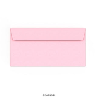 Svag lyserød konvolut 110x220 mm (DL)