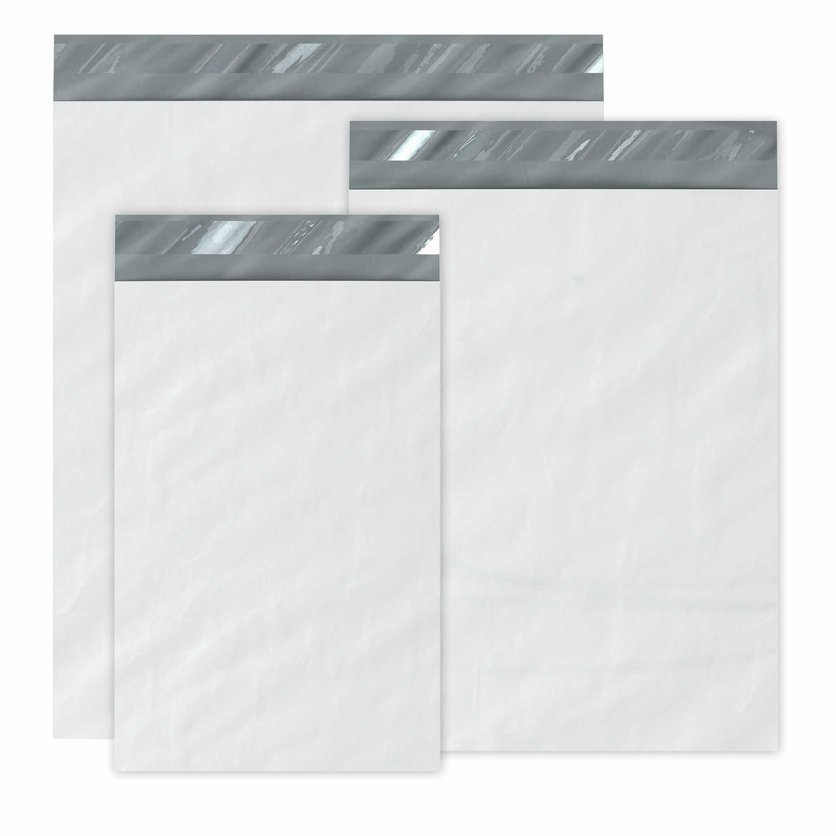 Hvide forsendelsesposer af polyethylen