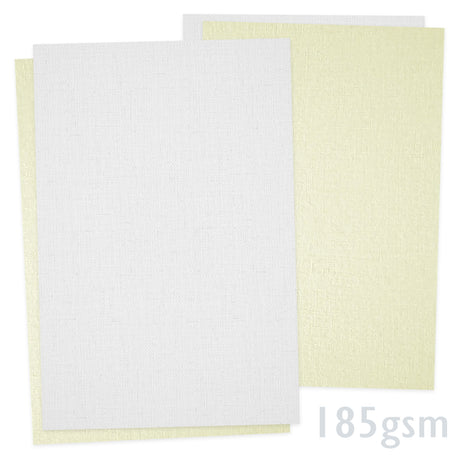 Linnedstruktureret papir 185g/m²
