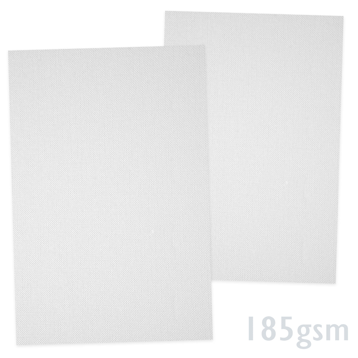 Hvidt ribbet papir 185g/m²
