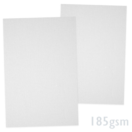 Hvidt ribbet papir 185g/m²