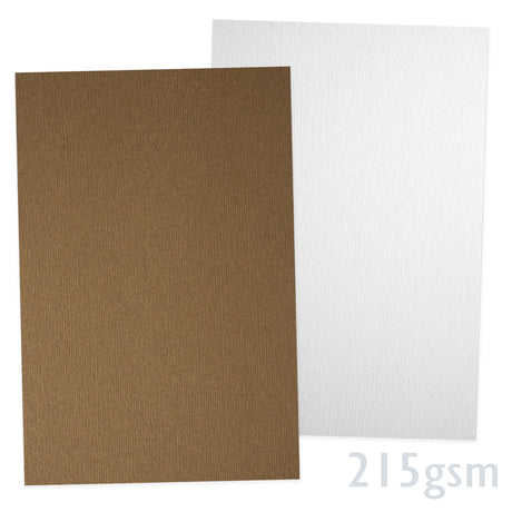Linnedstruktureret papir 215g/m² - 10 A4 ark