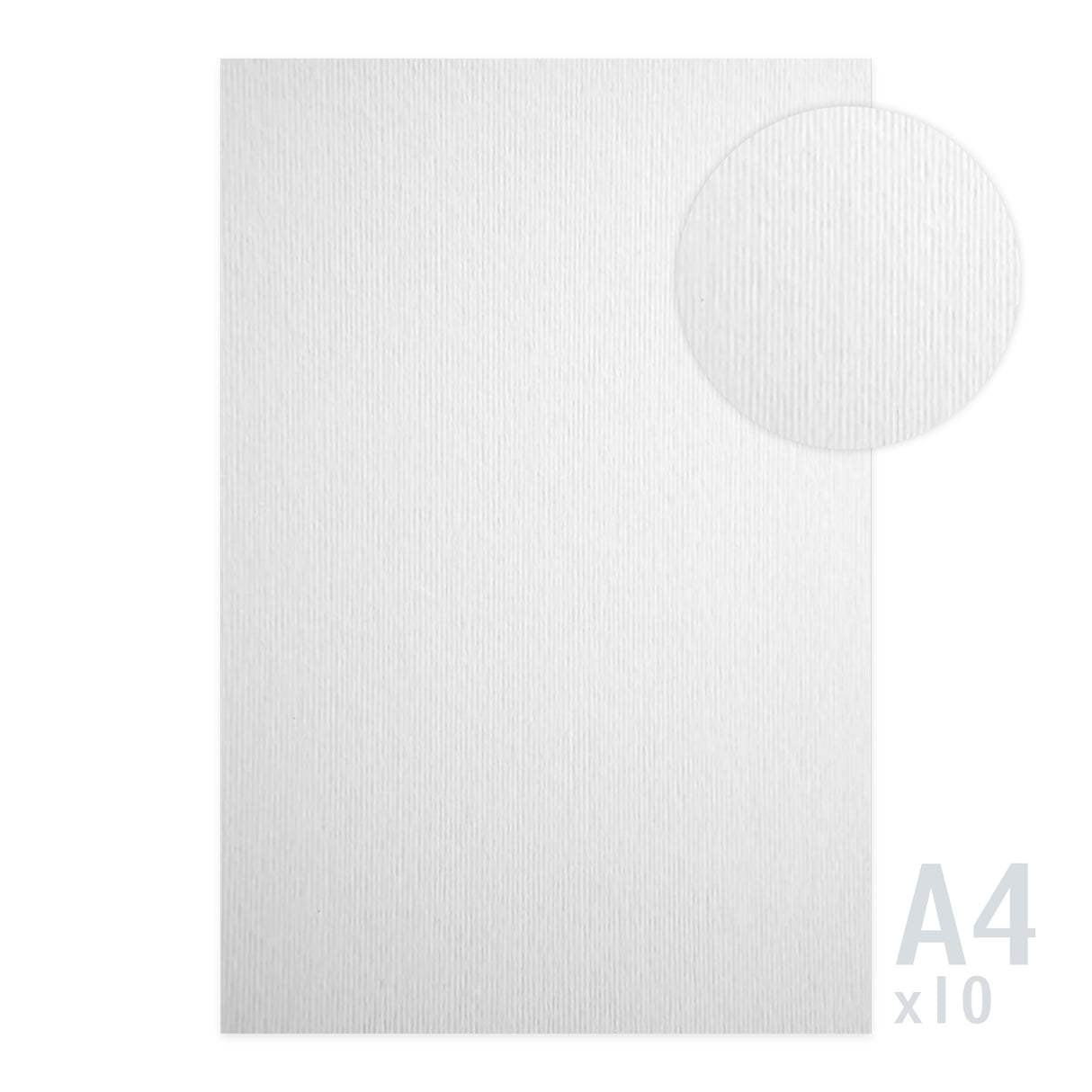 Linnedstruktureret papir 215g/m² - 10 A4 ark