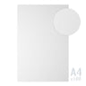 Hvidt ribbet papir 185g/m²