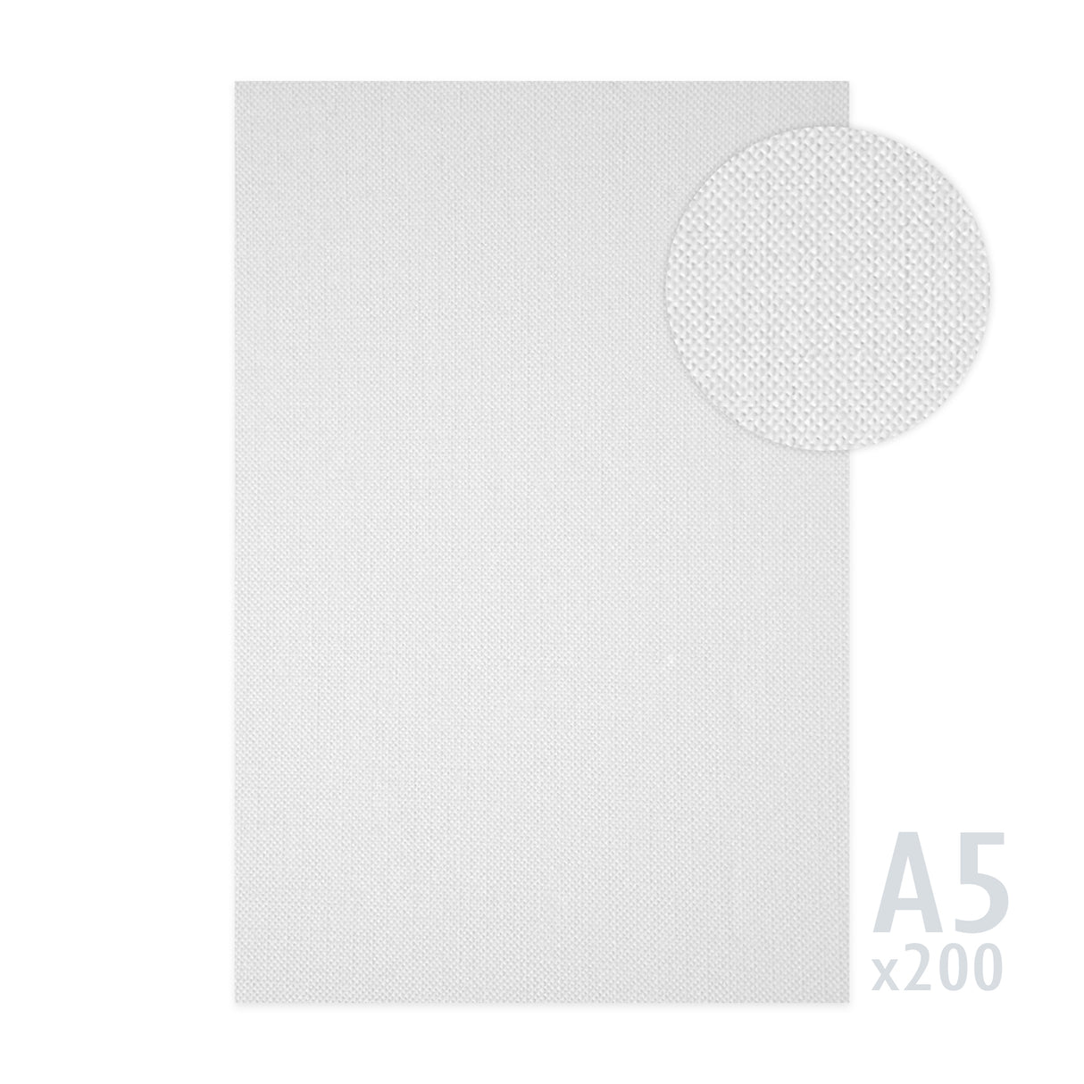 Hvidt ribbet papir 185g/m²