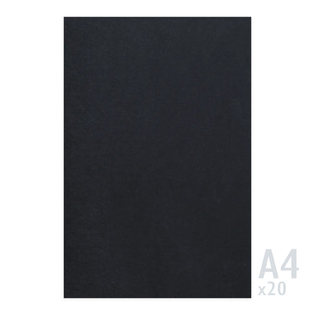 Sort papir 225g/m² - 20 A4 ark