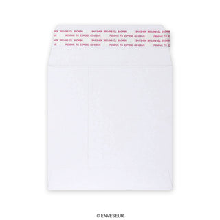 Hvid post-marque-konvolut 140x140 mm